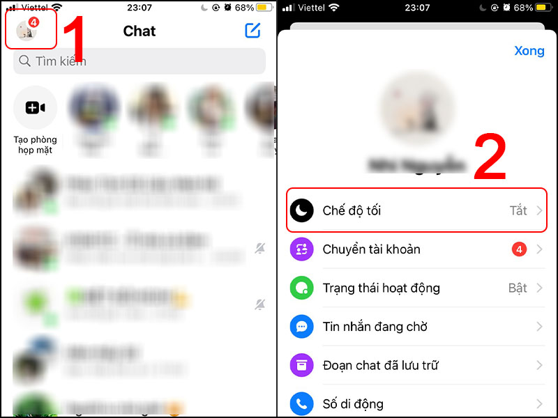 Cách bật chế độ Dark Mode Messenger trên điện thoại, máy tính chi tiết